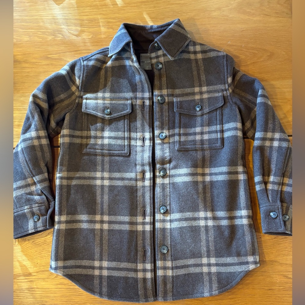 Everlane heavy weight flannel jacket new with tag
